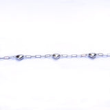 The Elisa Link Bracelet with Hearts