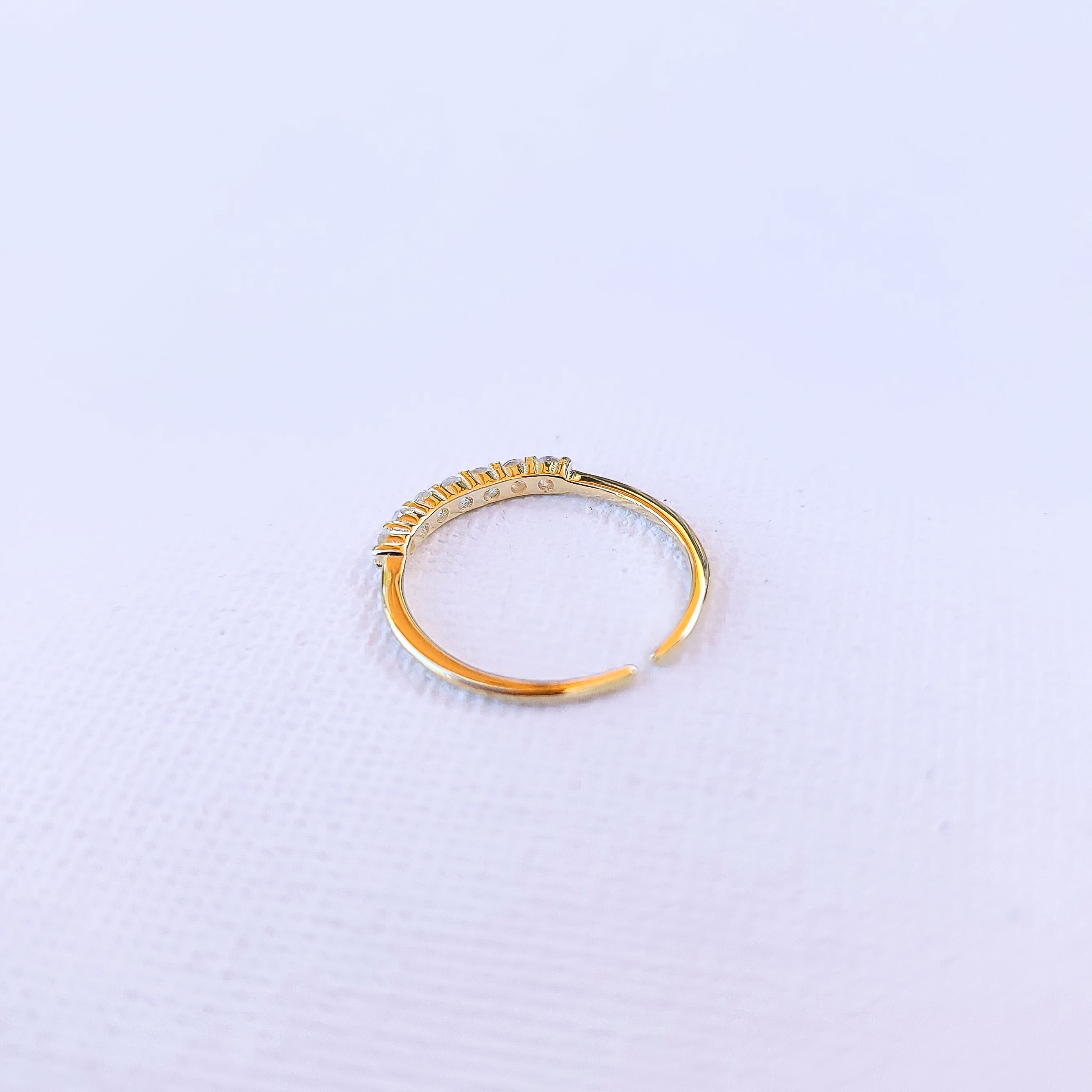 Seven Sparkle Adjustable Ring