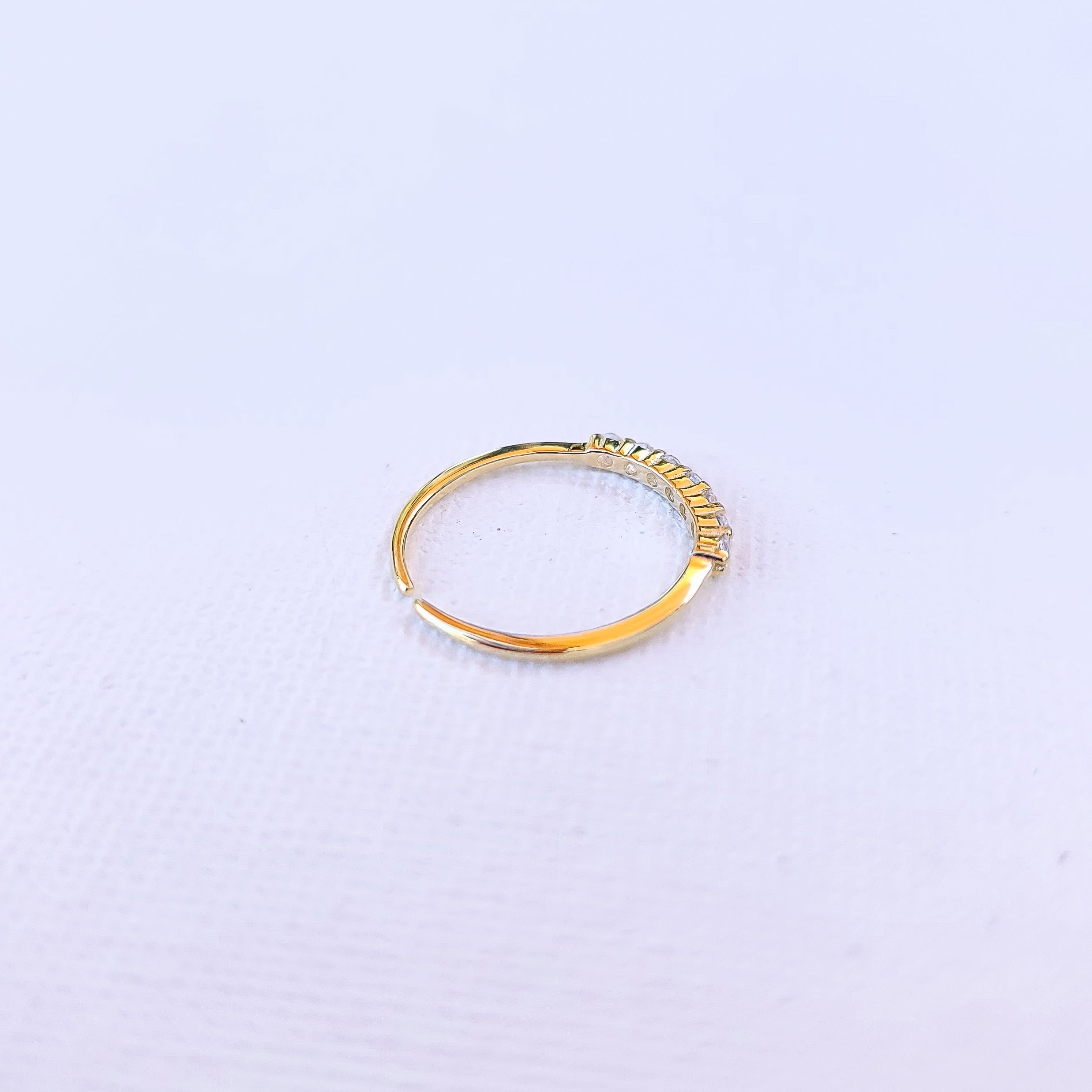 Seven Sparkle Adjustable Ring
