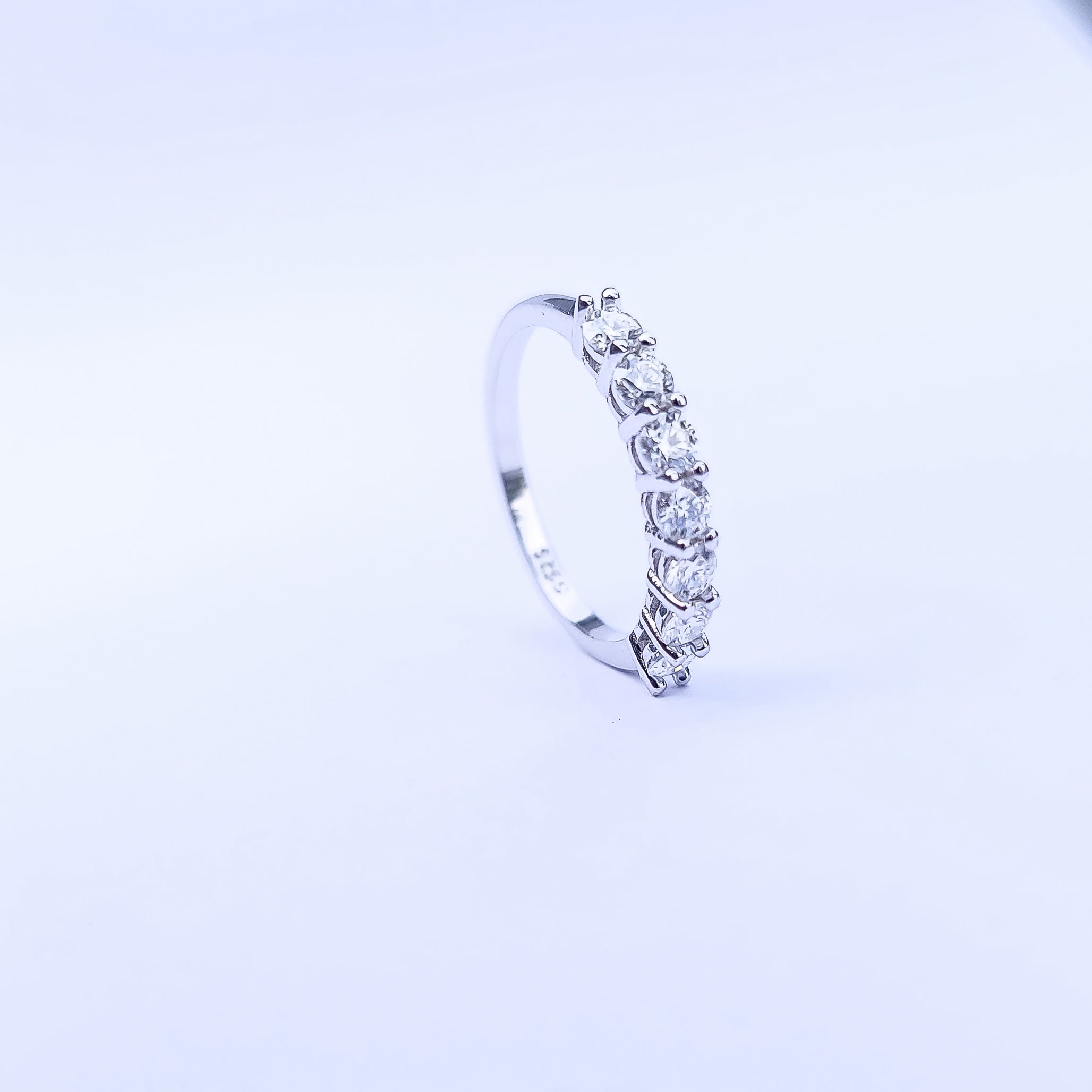 Seven Stones Moissanite Band