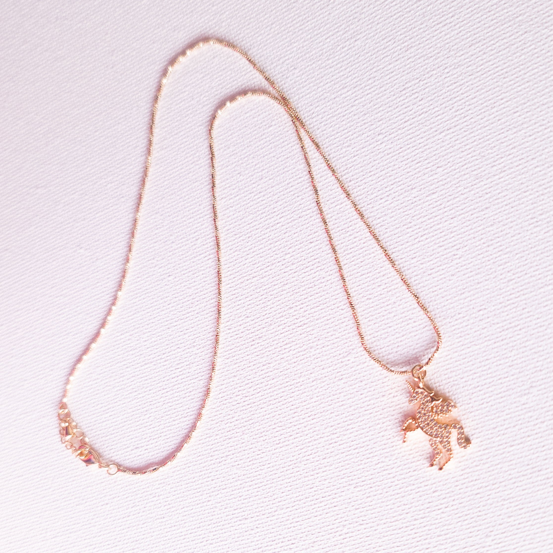 Magic Golden Unicorn and Necklace