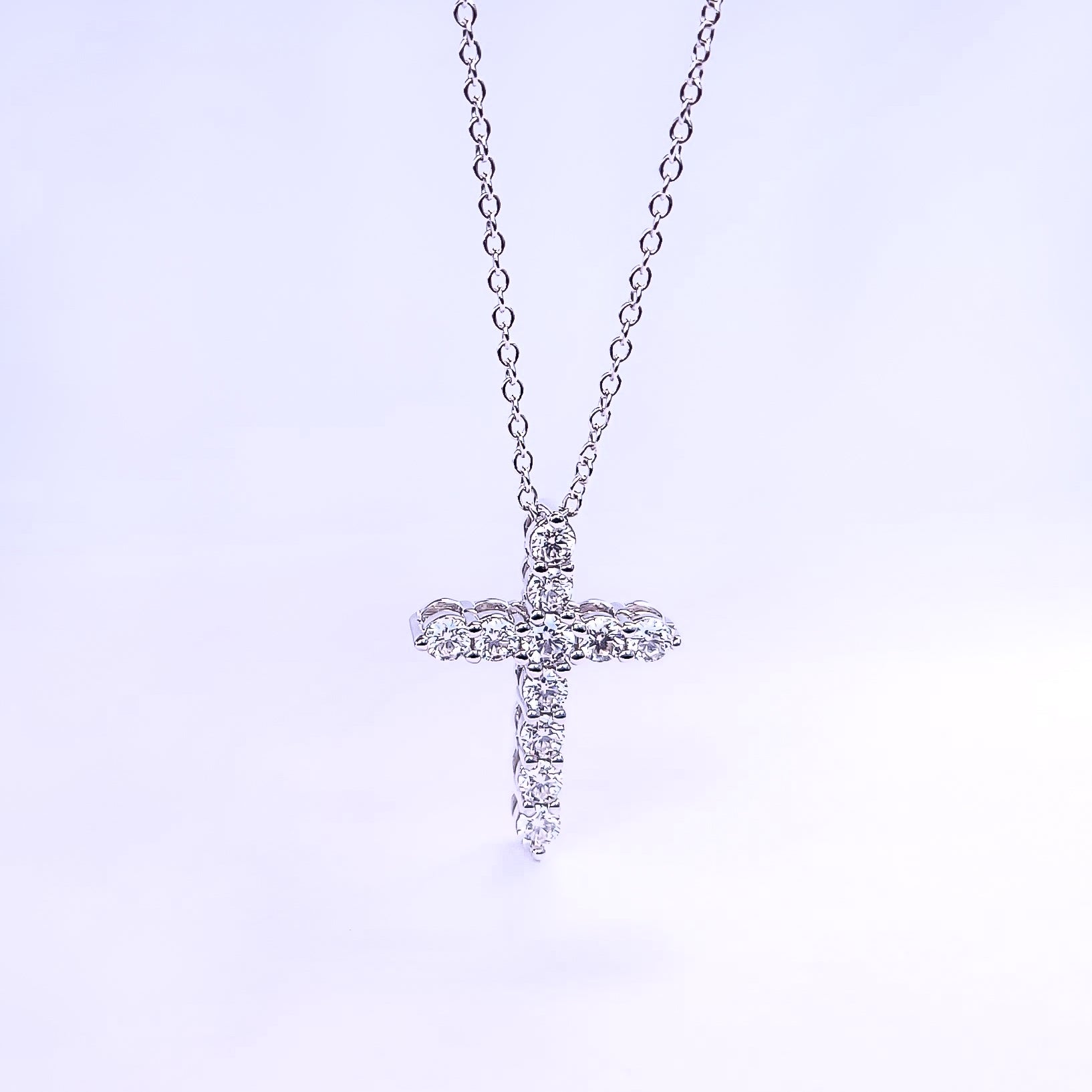 Maria Cross Pendant Necklace