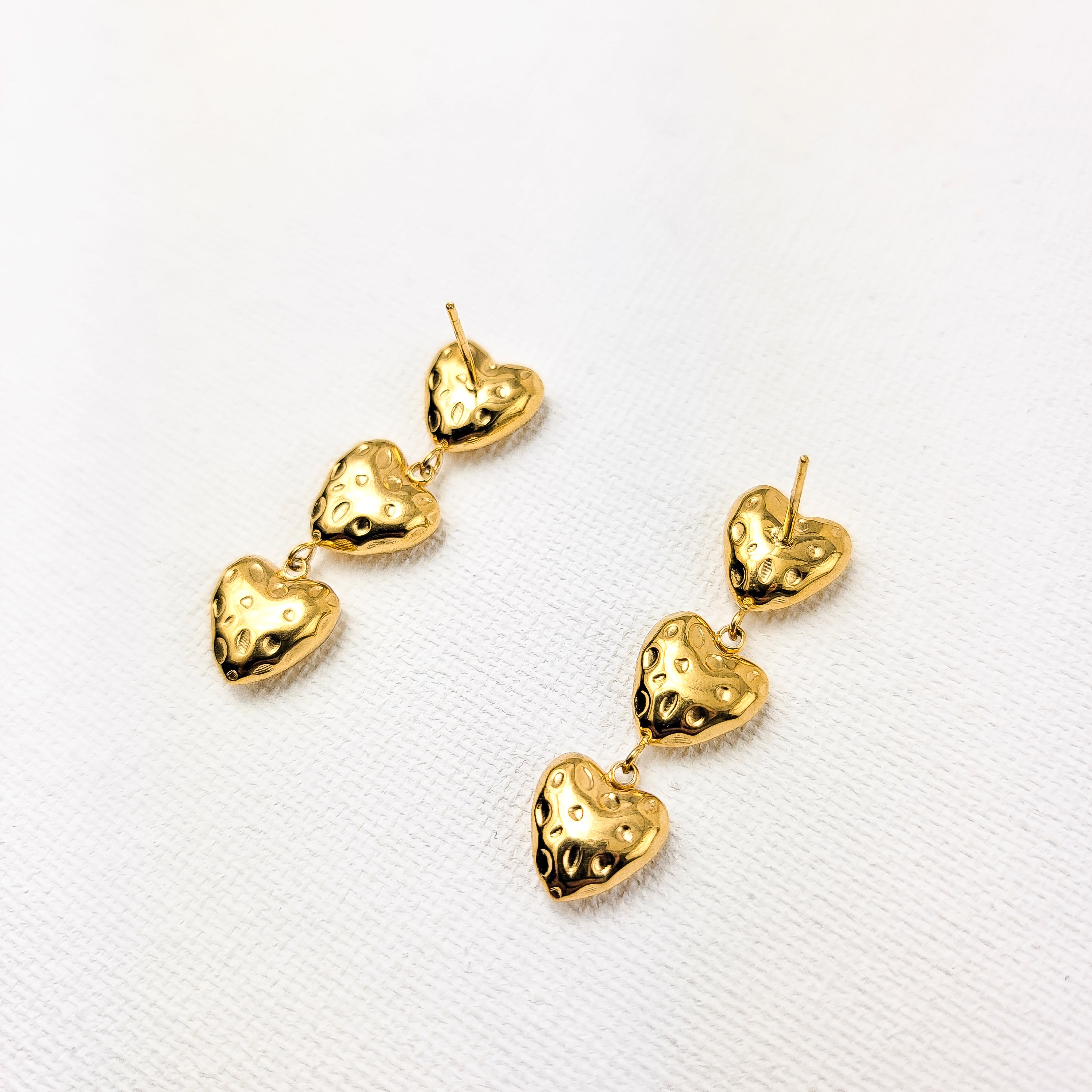 Jessica Trio of Hearts Earrings
