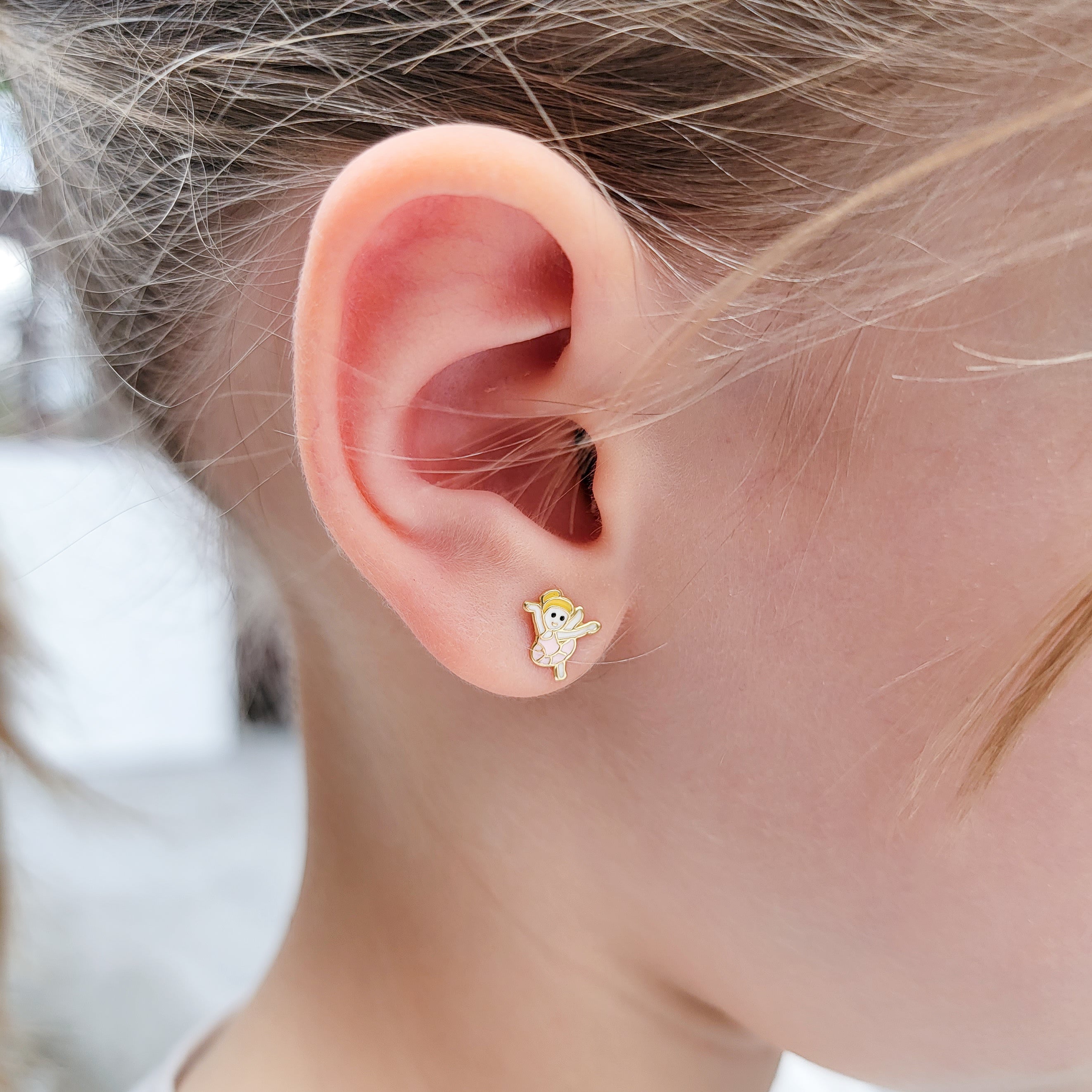 Ballerinas Stud Earrings - Hypoallergenic