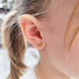 Shiny Butterfly Stud Earring - Hypoallergenic