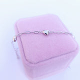 The Elisa Link Bracelet with Hearts