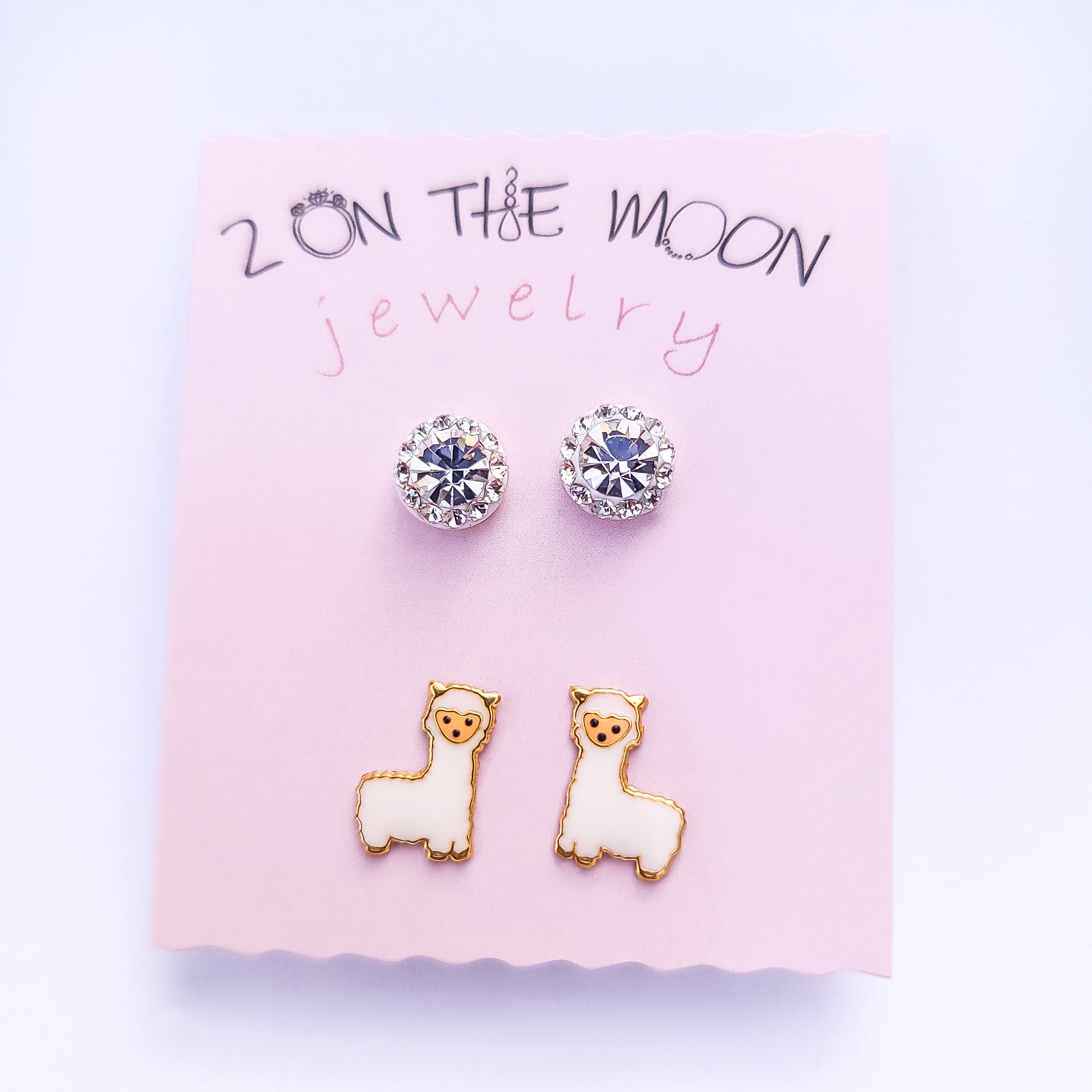 Sterling Silver Fun Earrings Sets for Children - Hypoallergic