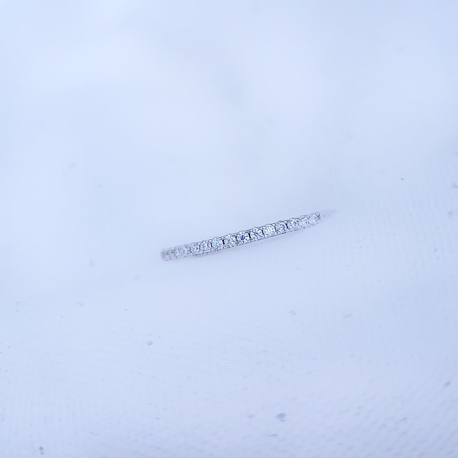 Half Eternity Pavé Band