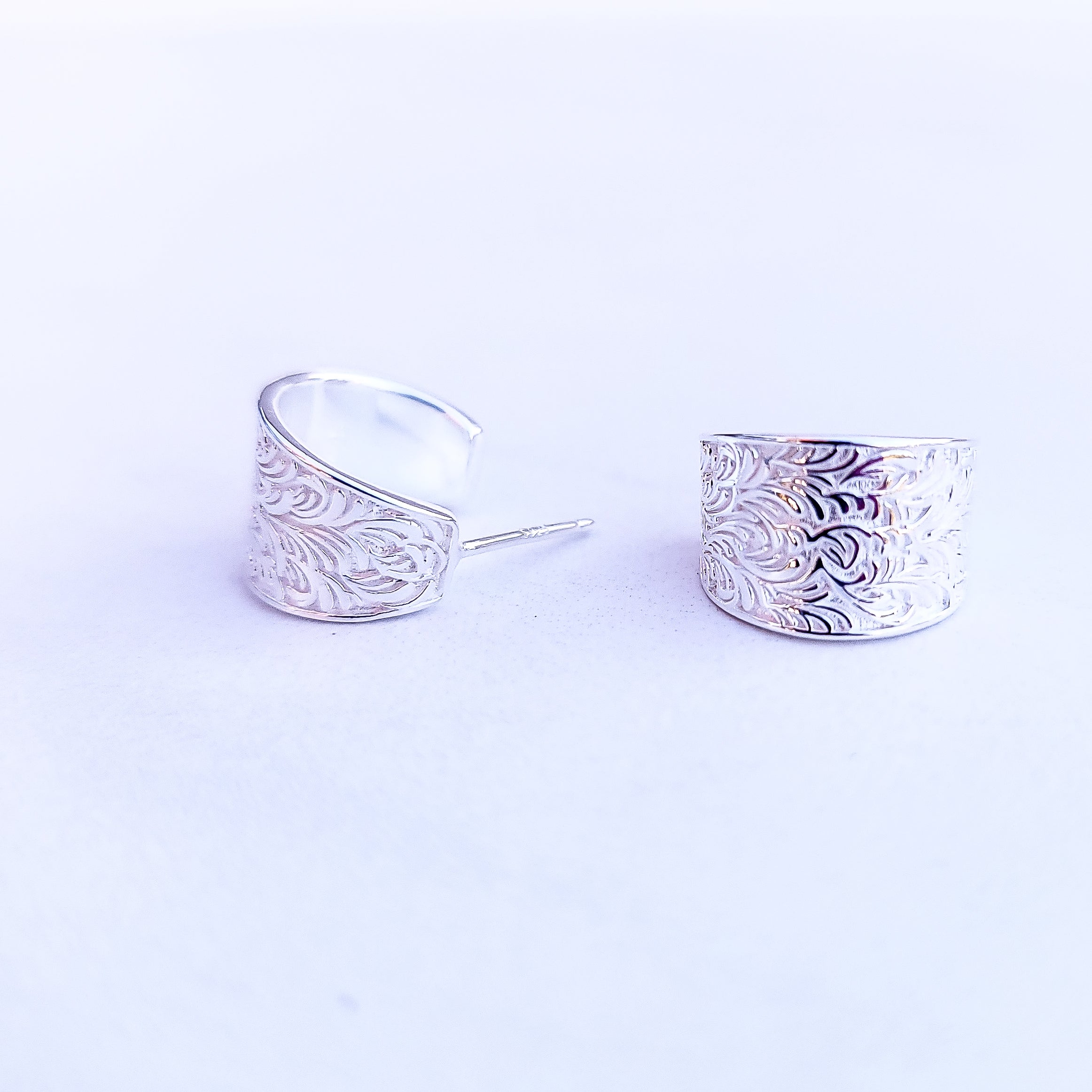 Freya Vintage Style Half Hoops