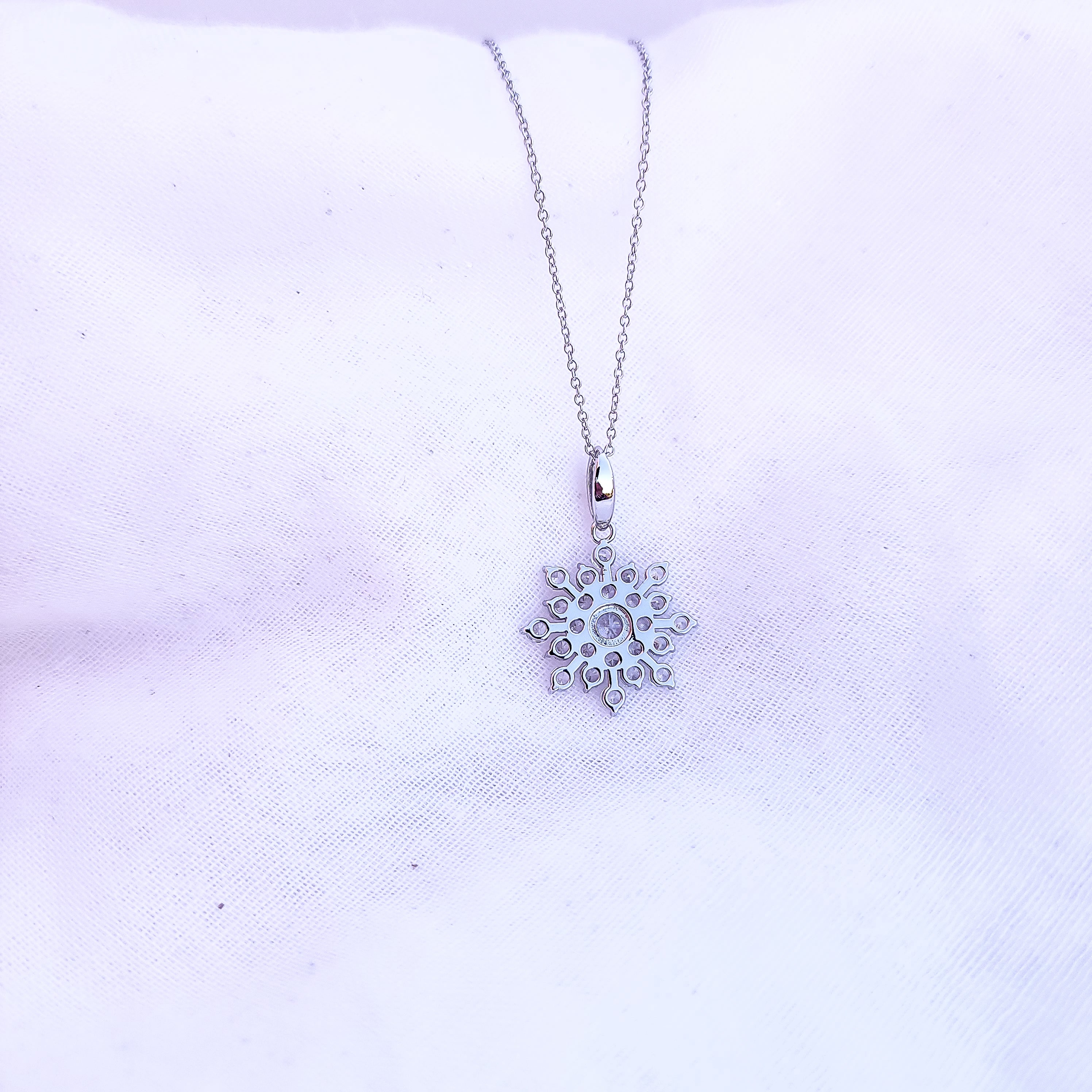 Snowflake Pendant and Necklace