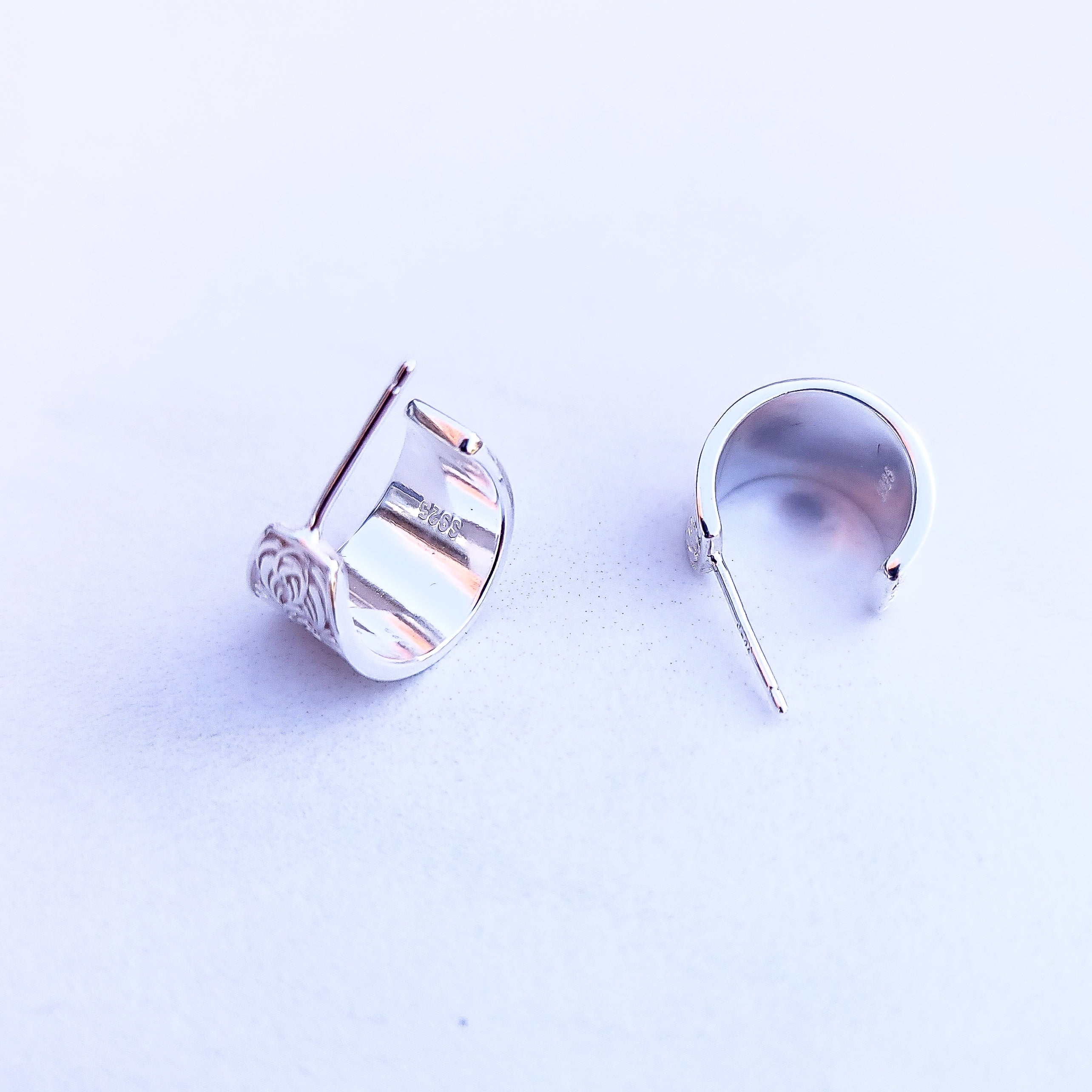 Freya Vintage Style Half Hoops