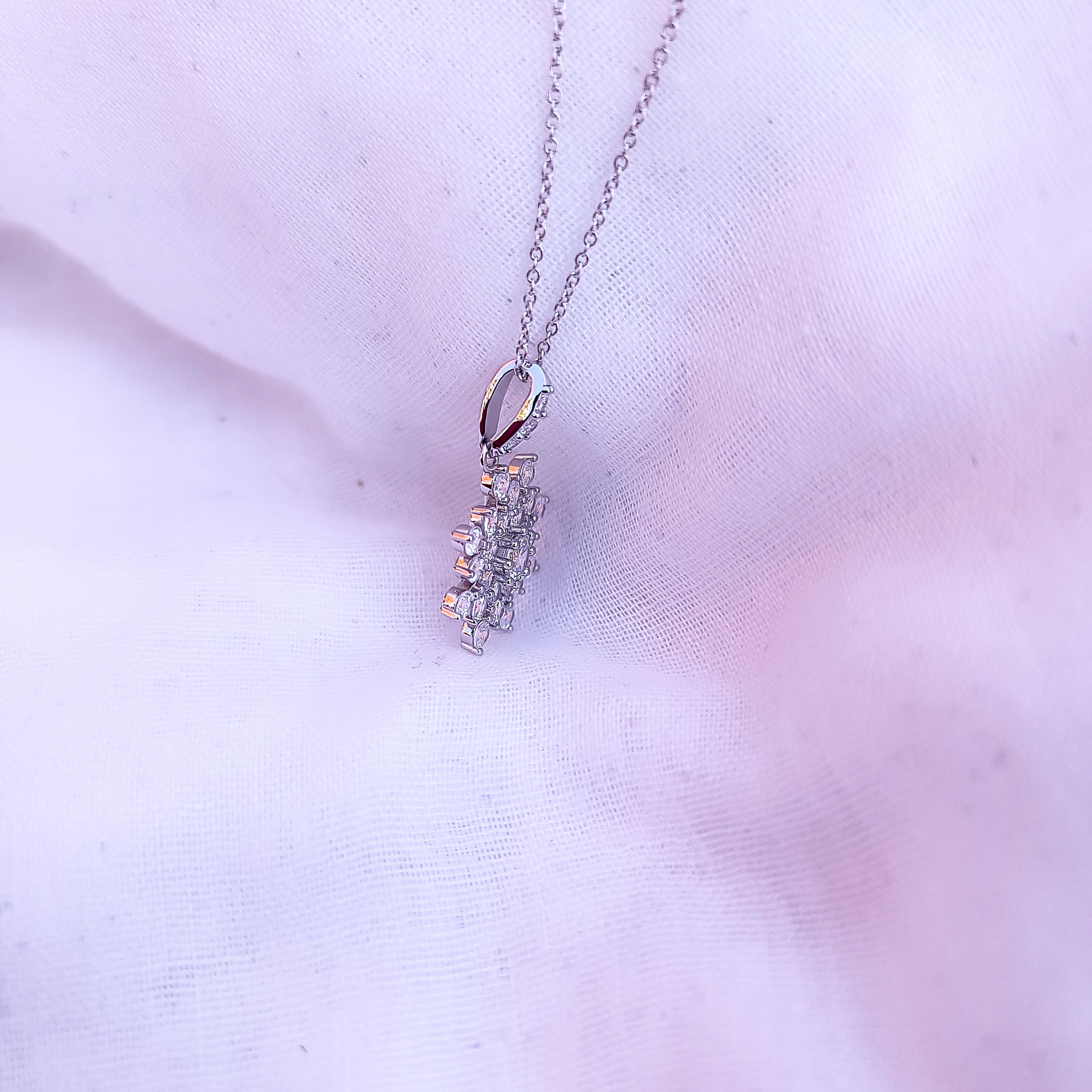 Snowflake Pendant and Necklace