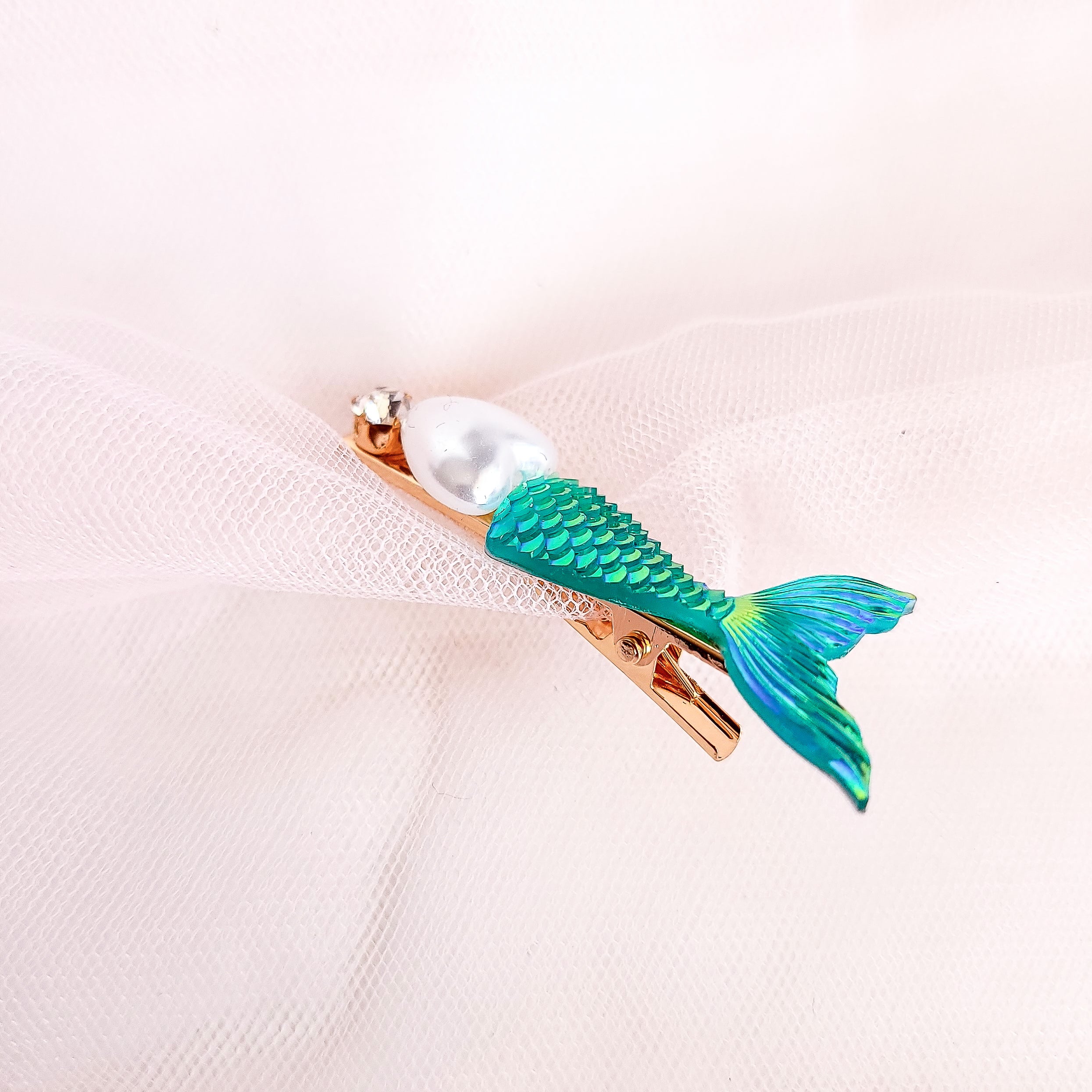 Ocean Scene Hair Clips