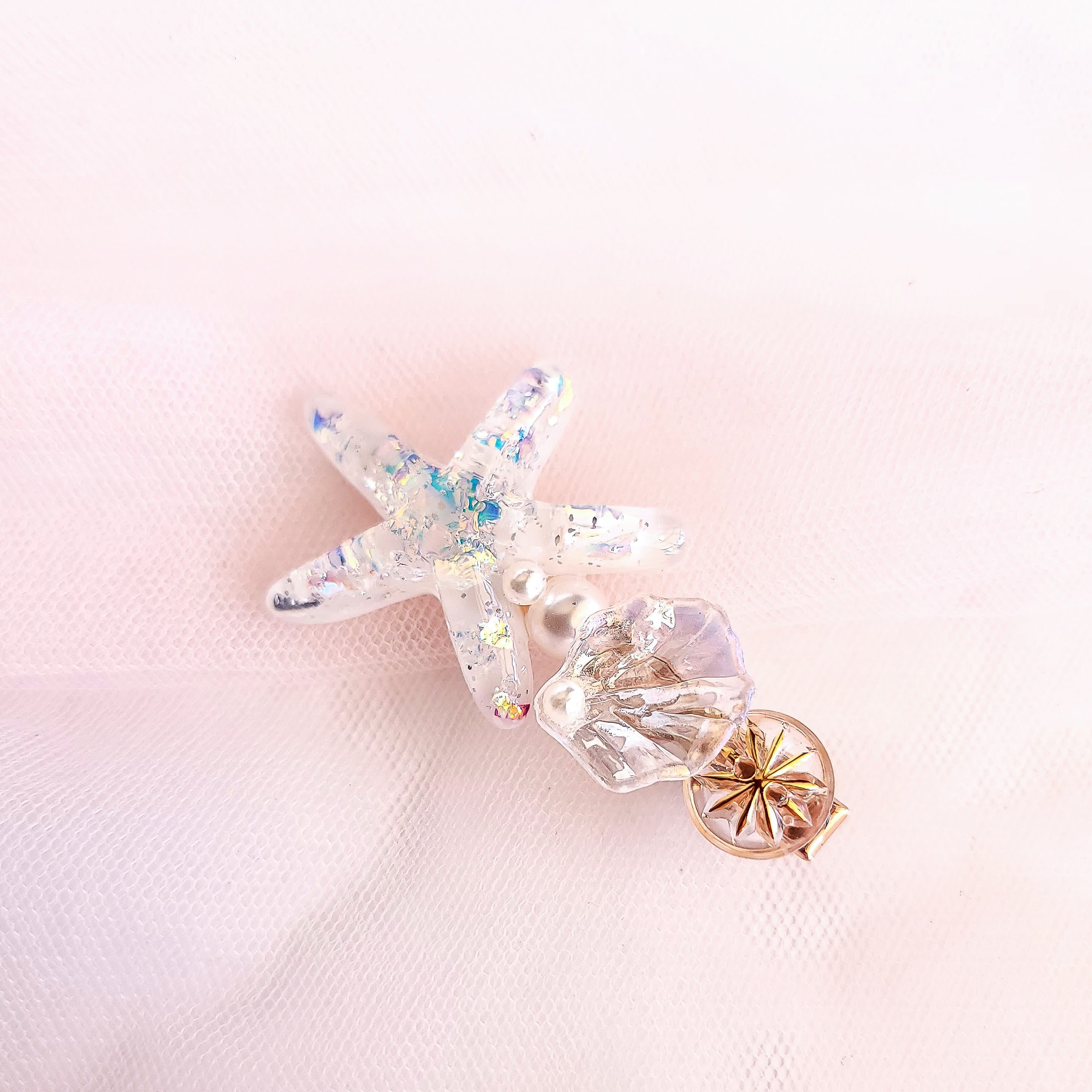 Ocean Scene Hair Clips