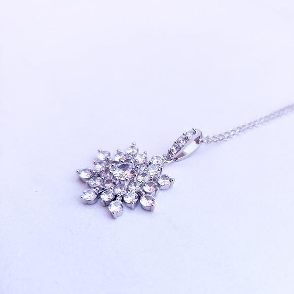 Snowflake Pendant and Necklace