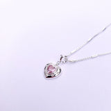 Pink Glam Heart Necklace