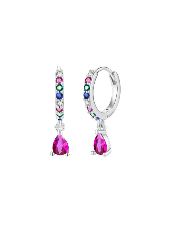 Teodora Huggie Tear Drop Earrings