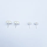 Shell Pearl Heart Stud Earring: mother - daughter