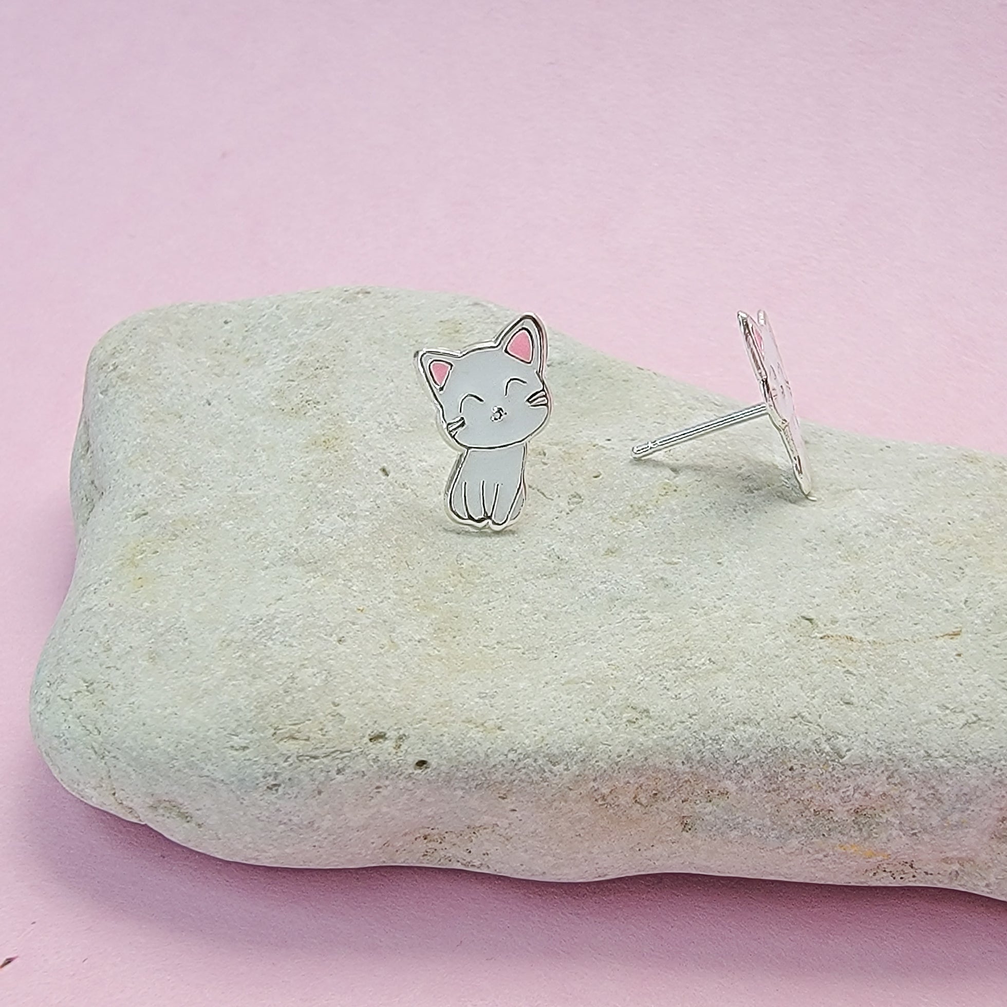 Cat Earrings and Necklace Set