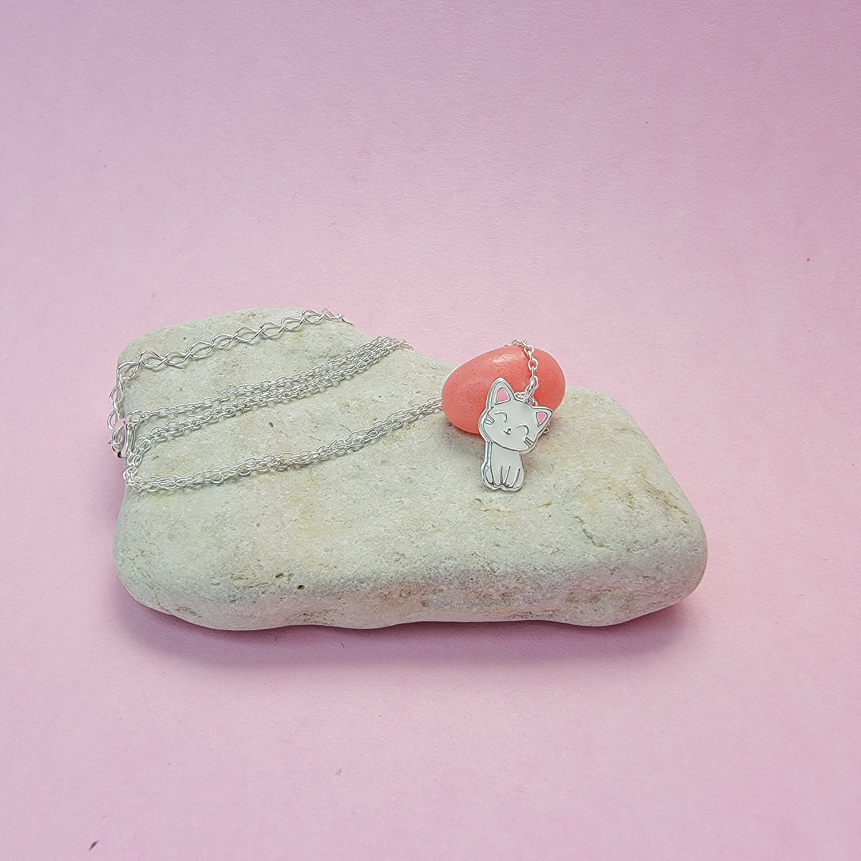 Cat Earrings and Necklace Set