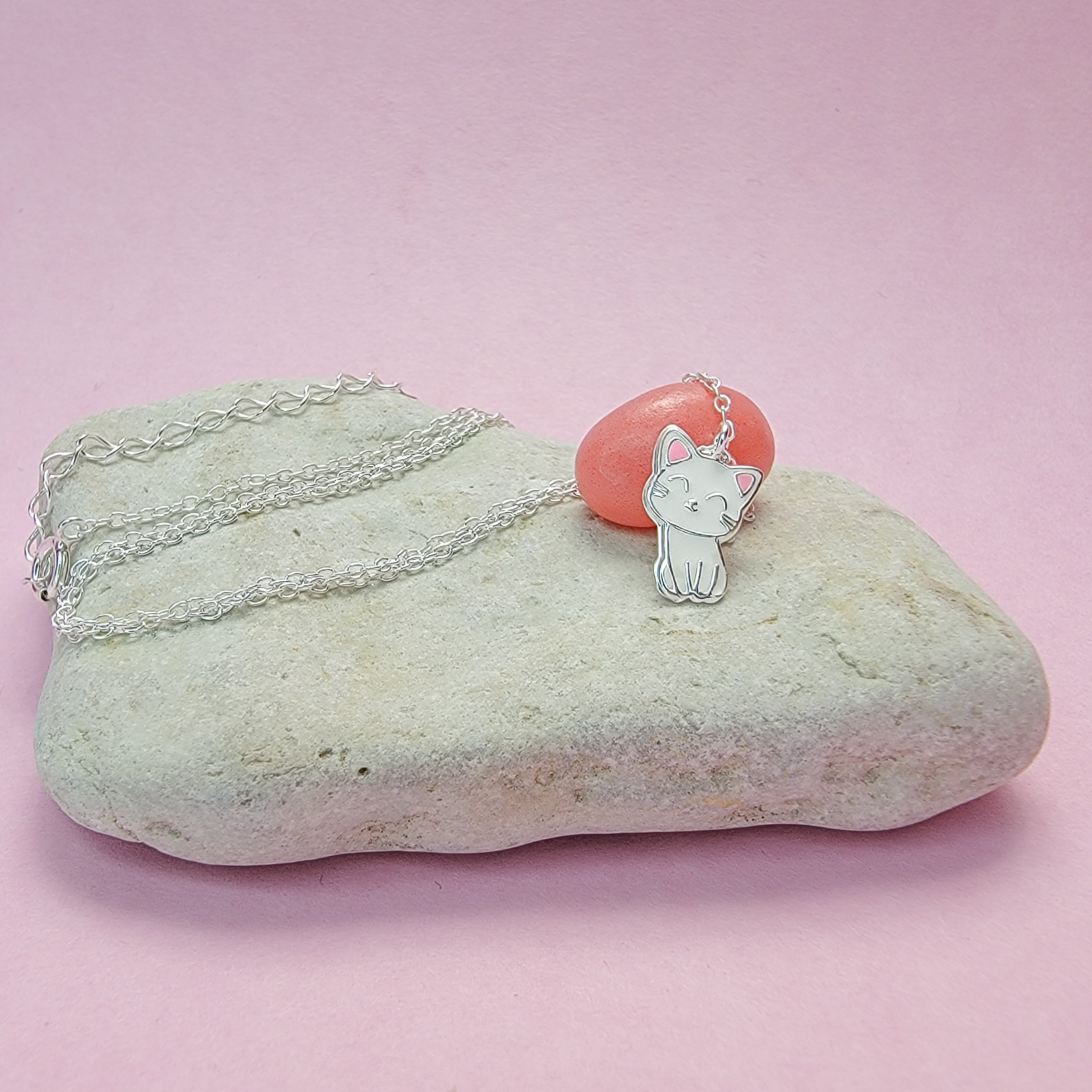 Cat Earrings and Necklace Set