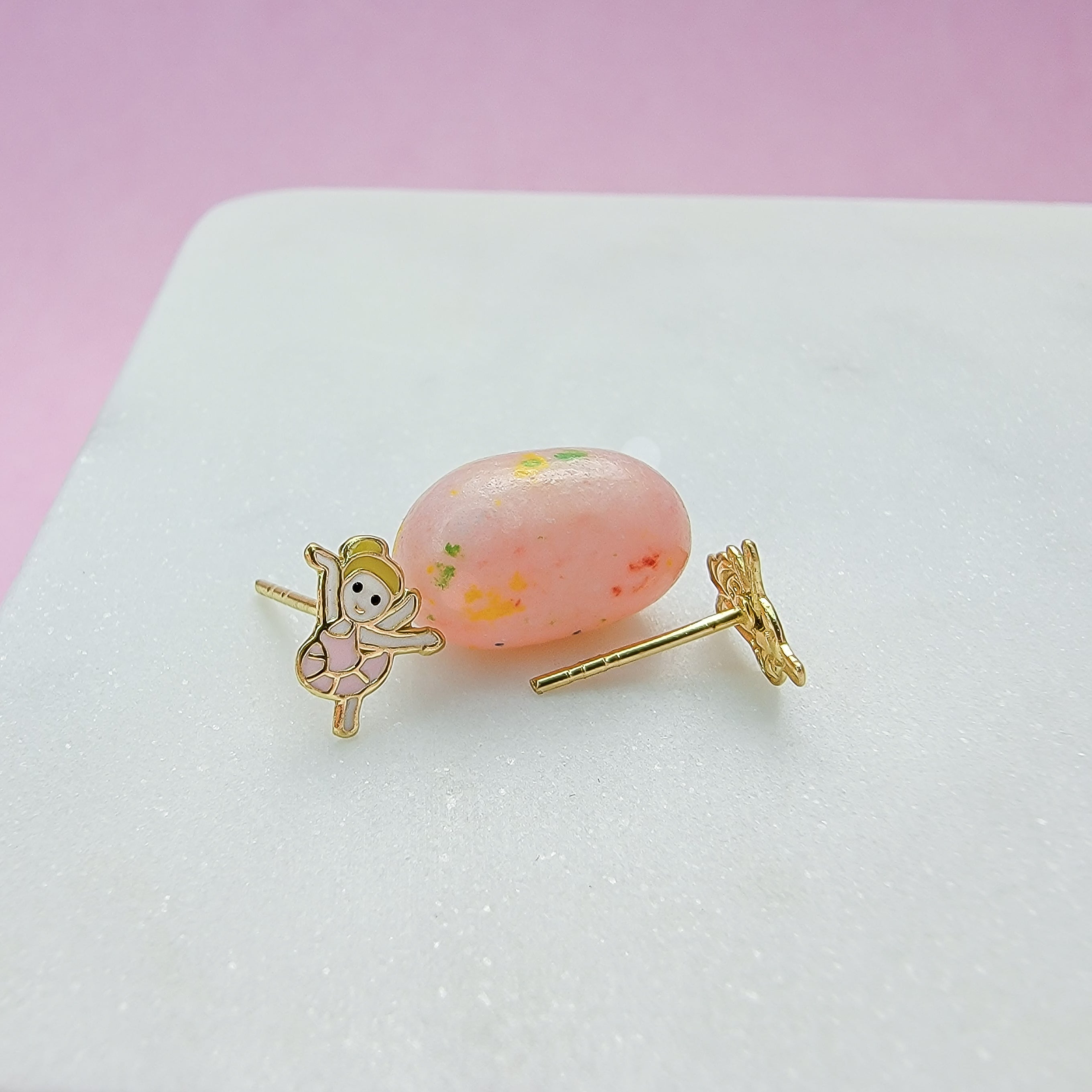 Ballerinas Stud Earrings - Hypoallergenic