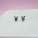 Ballet Shoes Crystal Stud Earrings