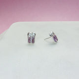 Ballet Shoes Crystal Stud Earrings