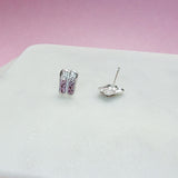 Ballet Shoes Crystal Stud Earrings