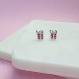 Ballet Shoes Crystal Stud Earrings