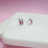 Ballet Shoes Crystal Stud Earrings