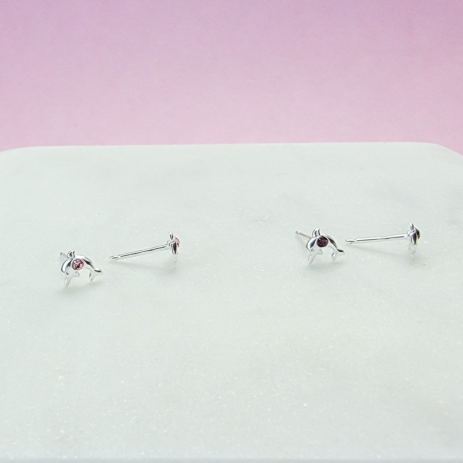Dolphin Stud Earrings - Hypoallergenic