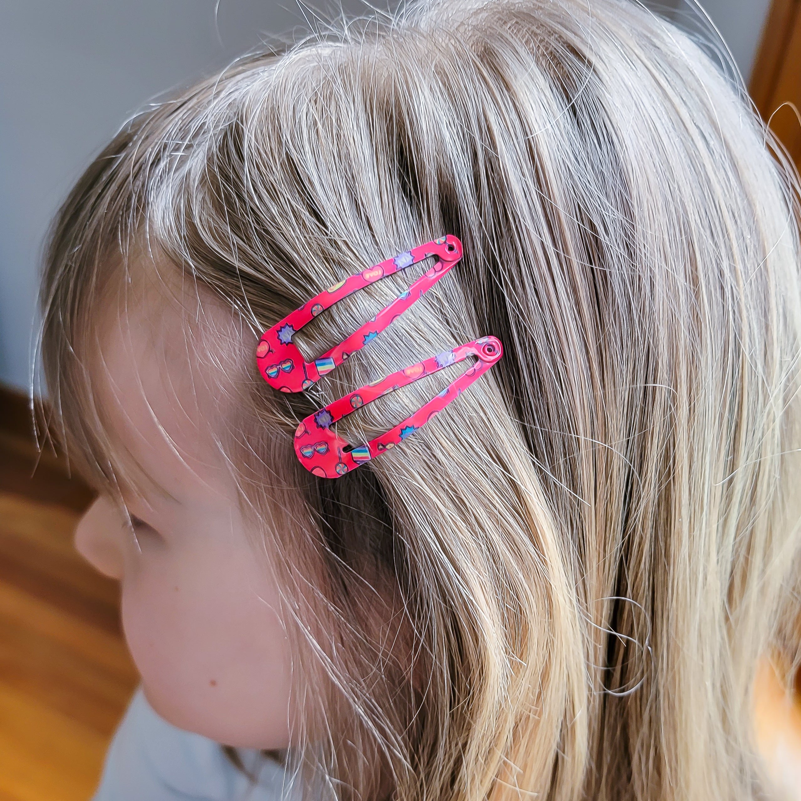 Happy Bow Hair Clips