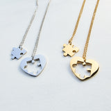 Piece of My Heart Puzzle Necklaces