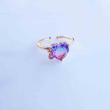 Duo Toned Heart Desire Ring