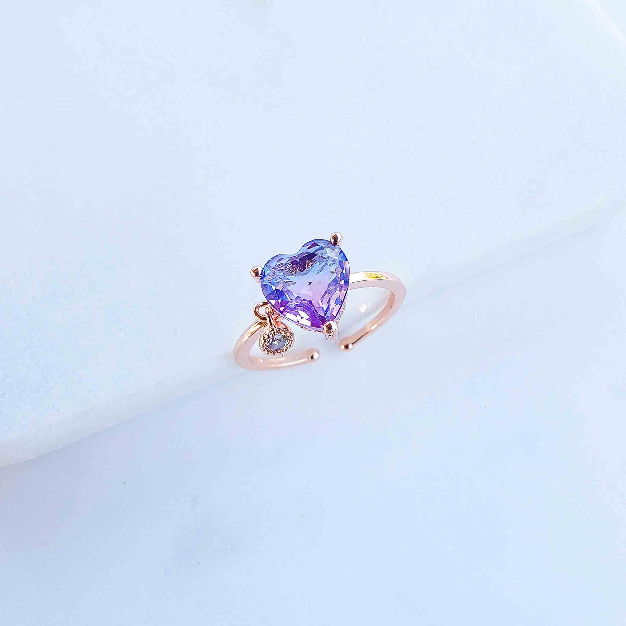 Duo Toned Heart Desire Ring