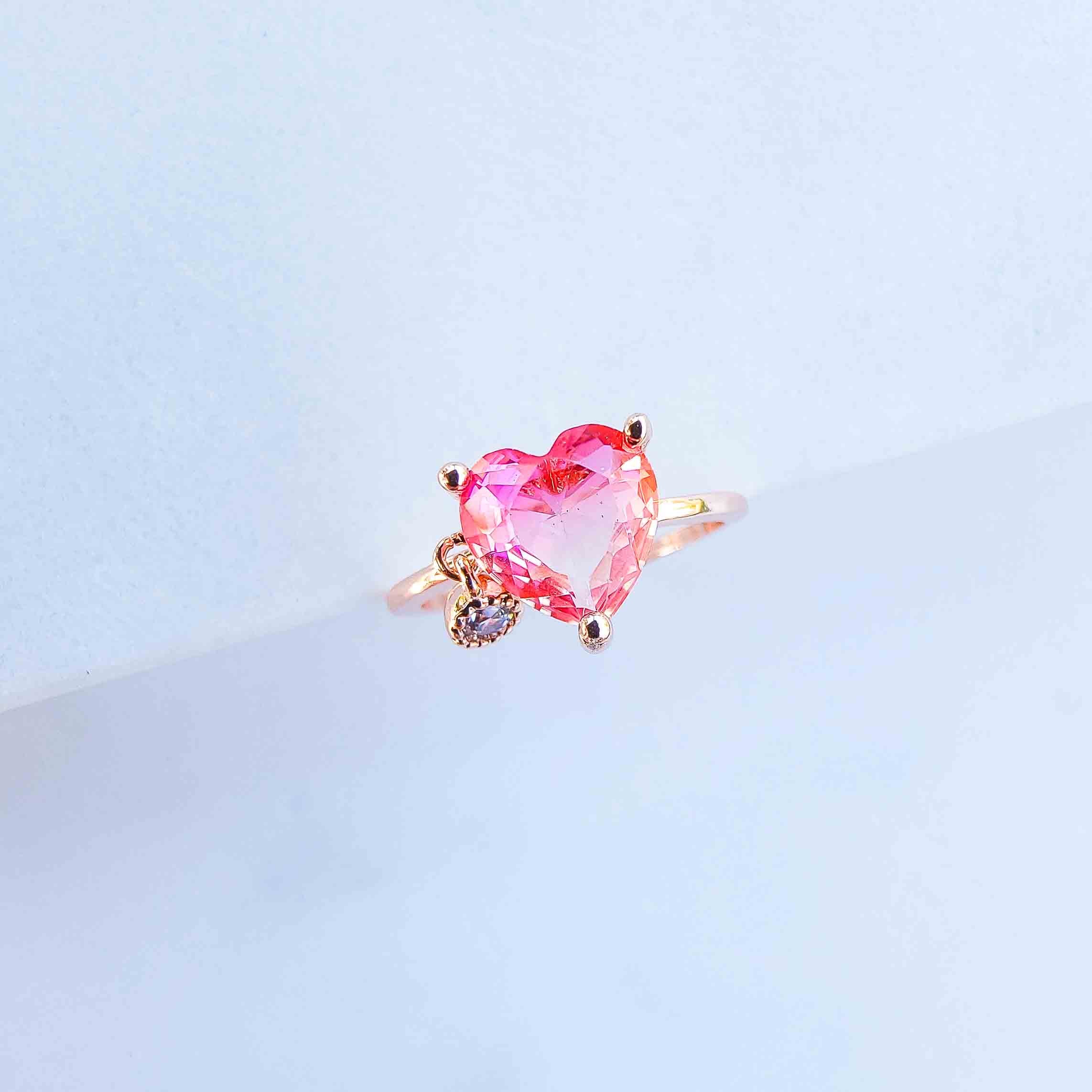 Pink Heart Desire Ring