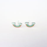 Fun Rainbow Earrings -Hypoallergenic