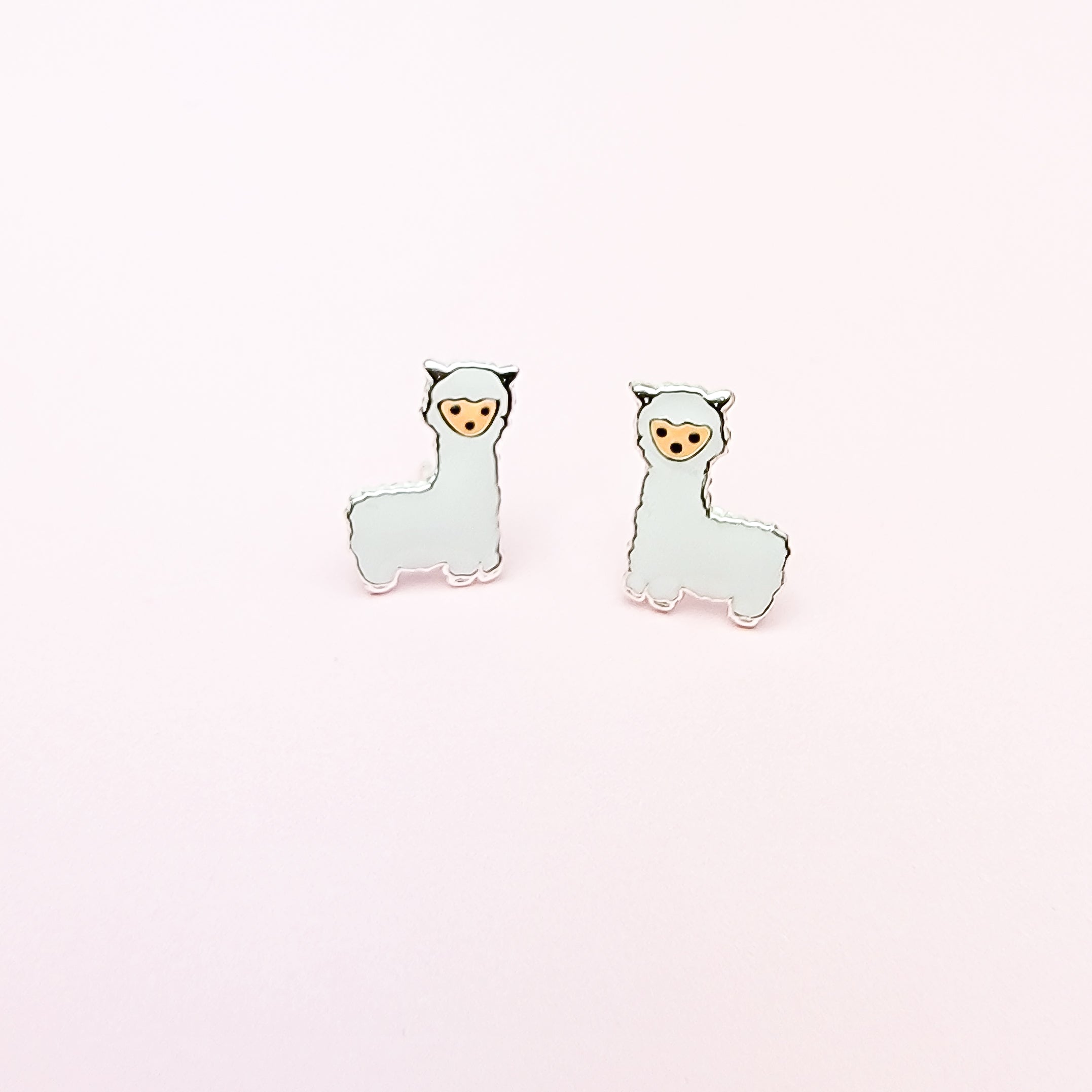 Alpaca Stud Earrings - Hypoallergenic