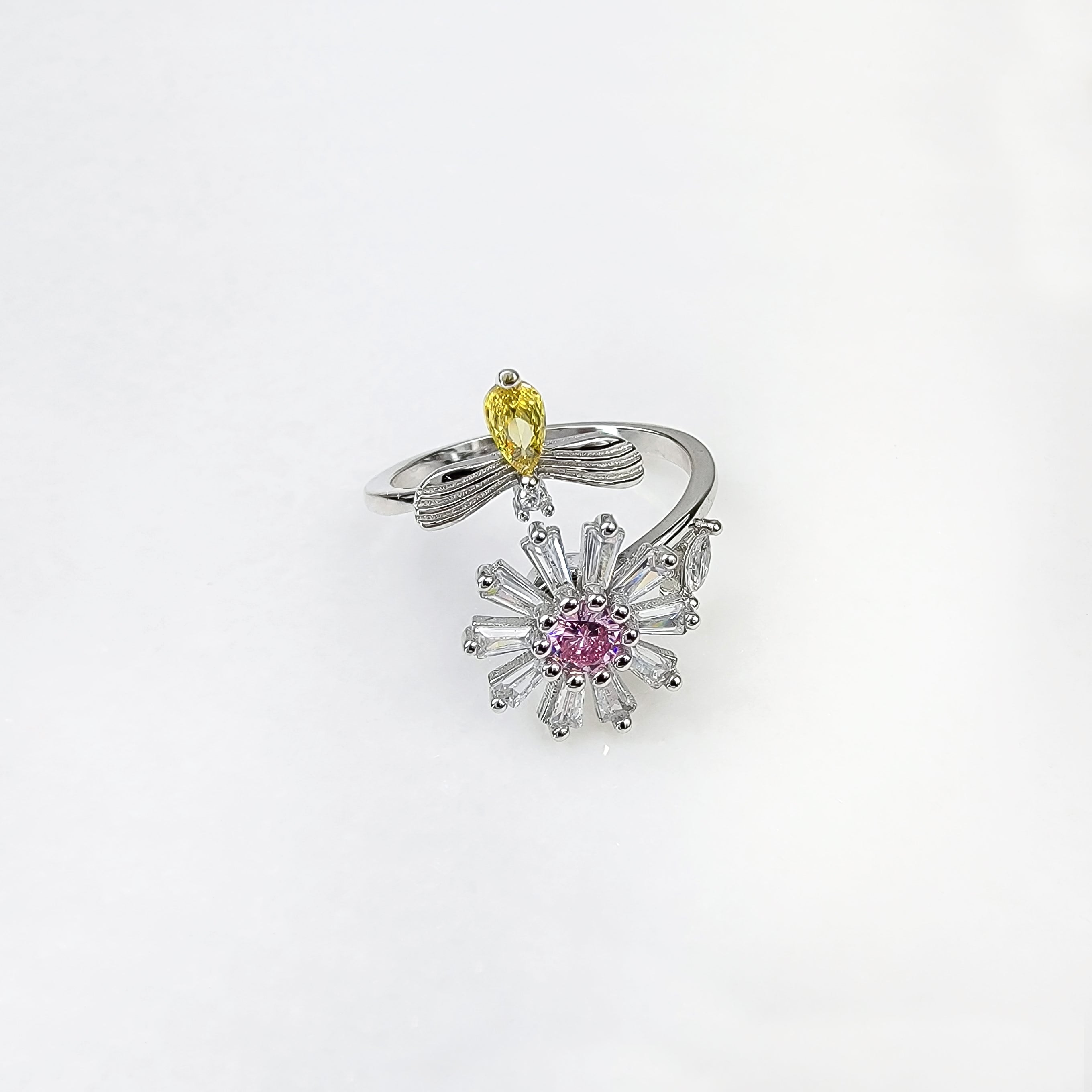 Garden Scene Windmill Spinning Fidget - Sterling Silver