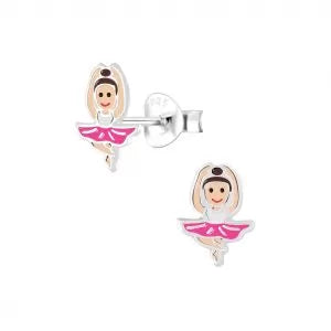 Ballerinas Stud Earrings - Hypoallergenic