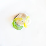 Gradient Frosted Resin Hoop Earrings