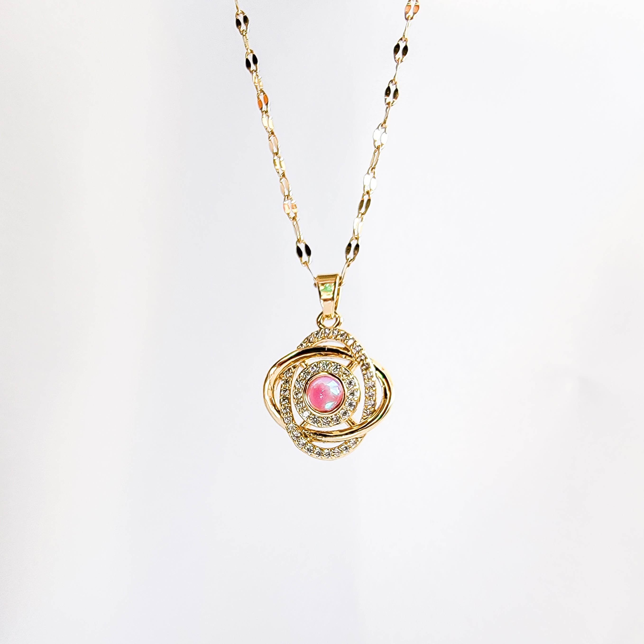 Nature Inspired Spinning Fidgets  Necklace