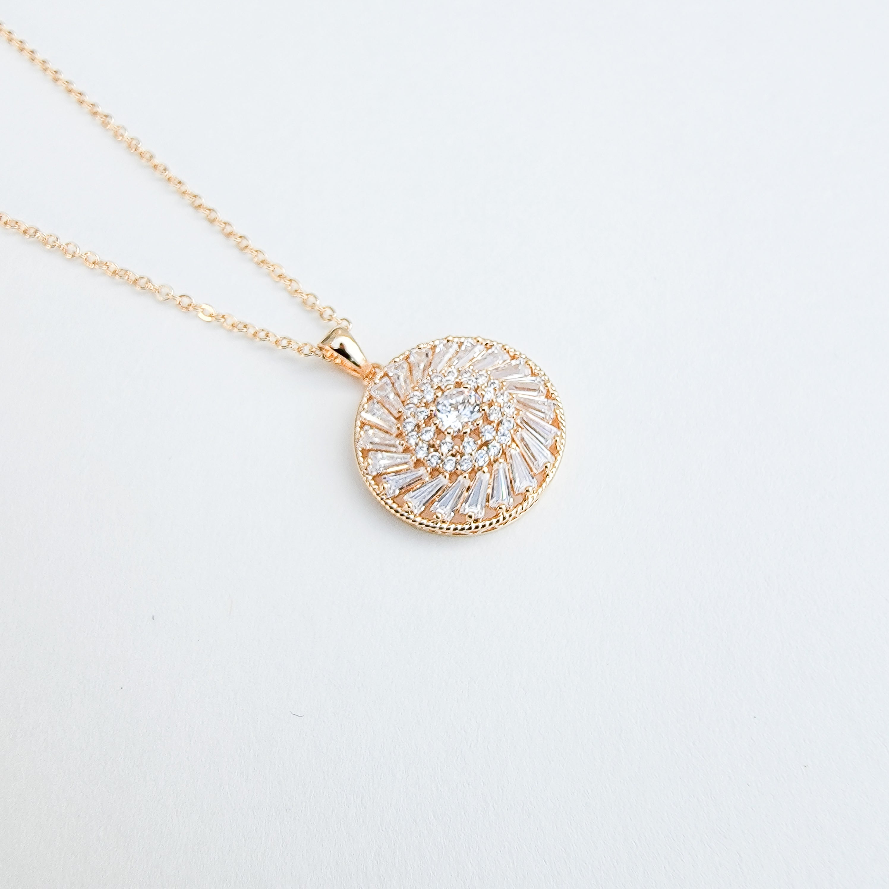 Long Strand Round Sparkle Necklace