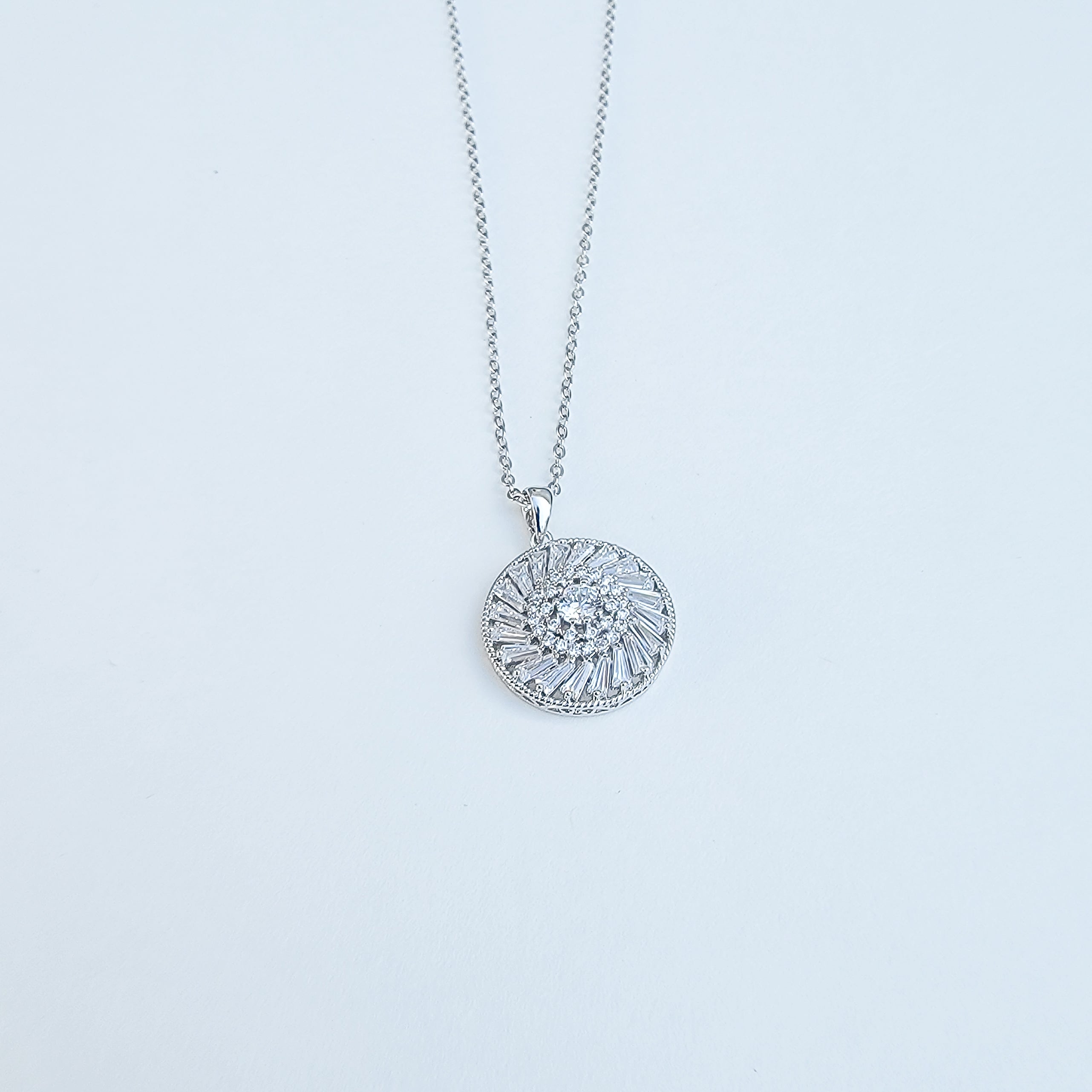 Long Strand Round Sparkle Necklace