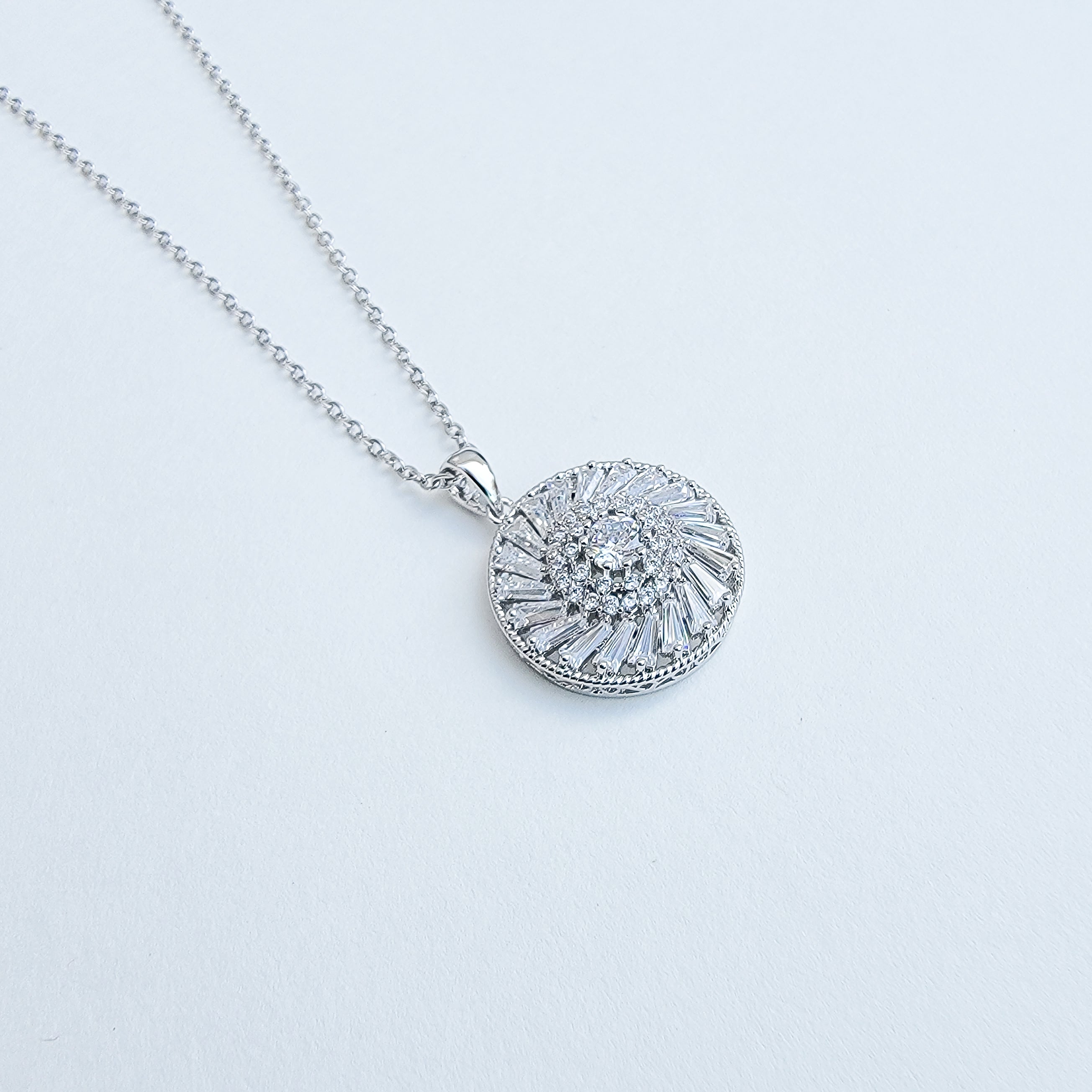 Long Strand Round Sparkle Necklace