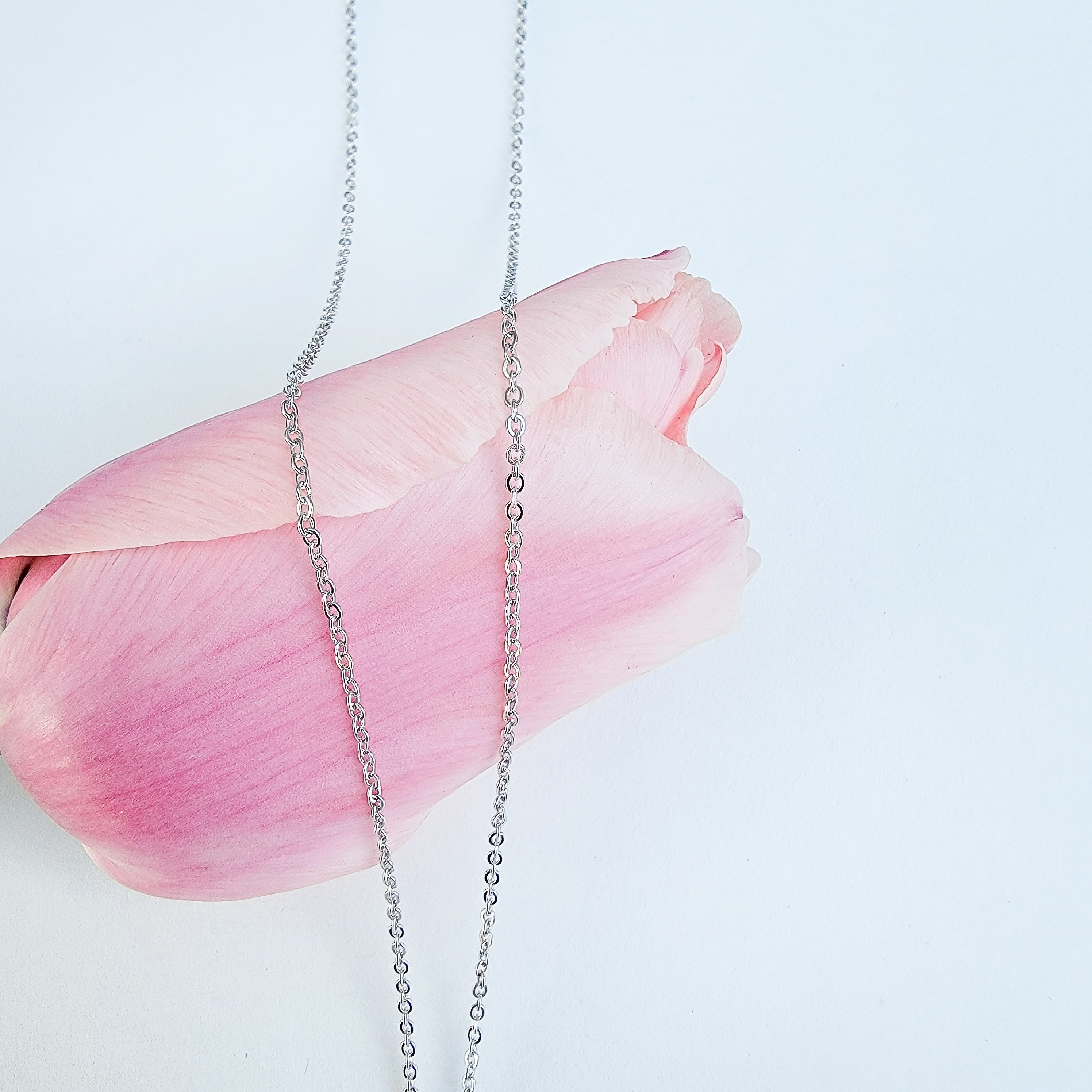 Long Strand Tear Sparkle Necklace