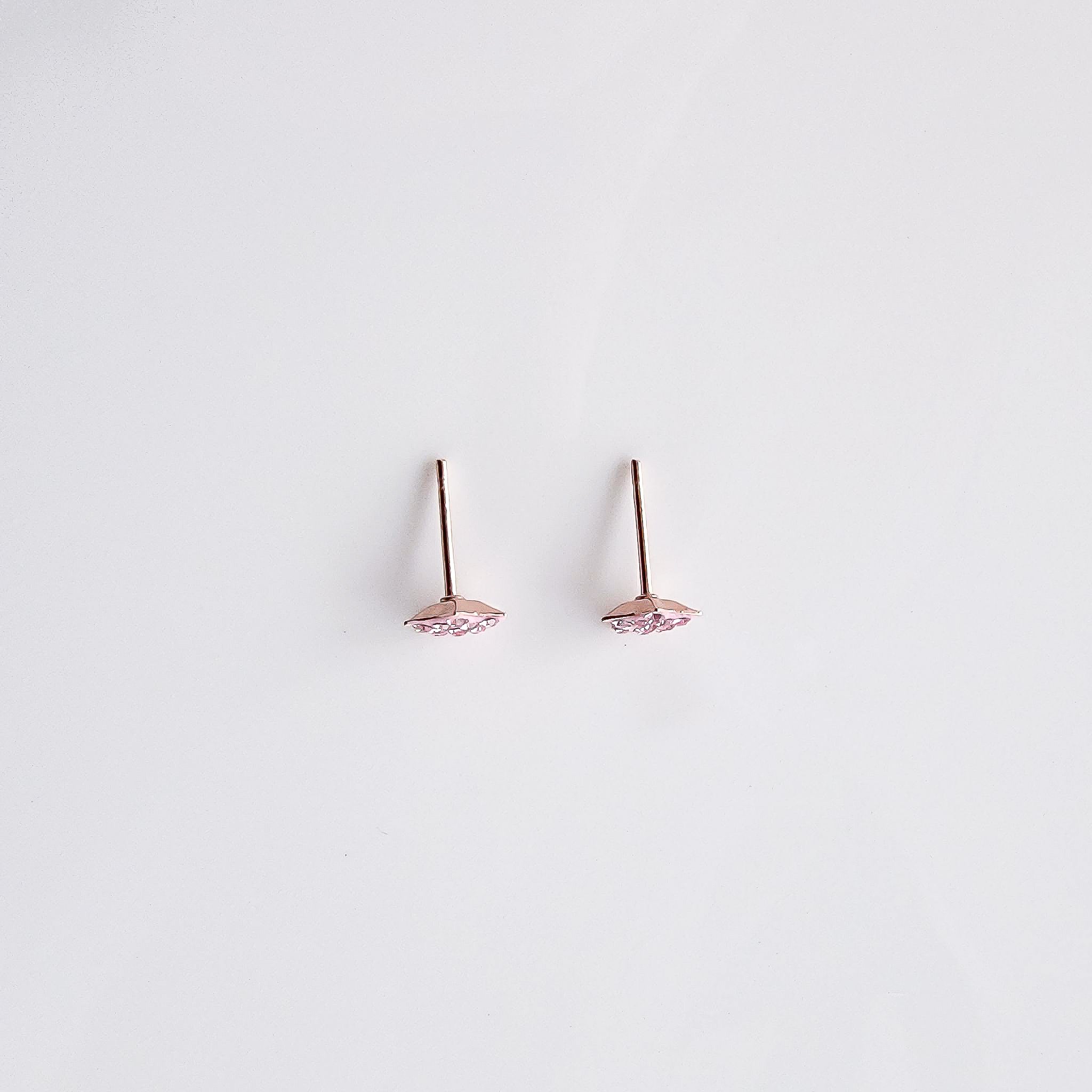 Luxury Pink Sparkly Star Crystal Earrings