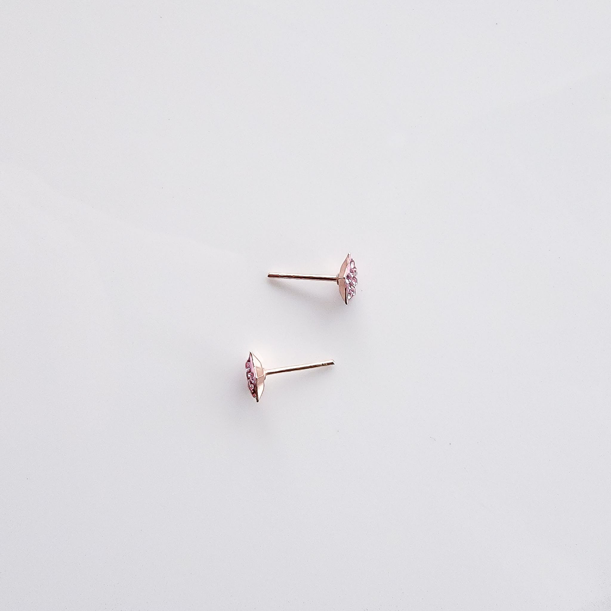 Luxury Pink Sparkly Star Crystal Earrings