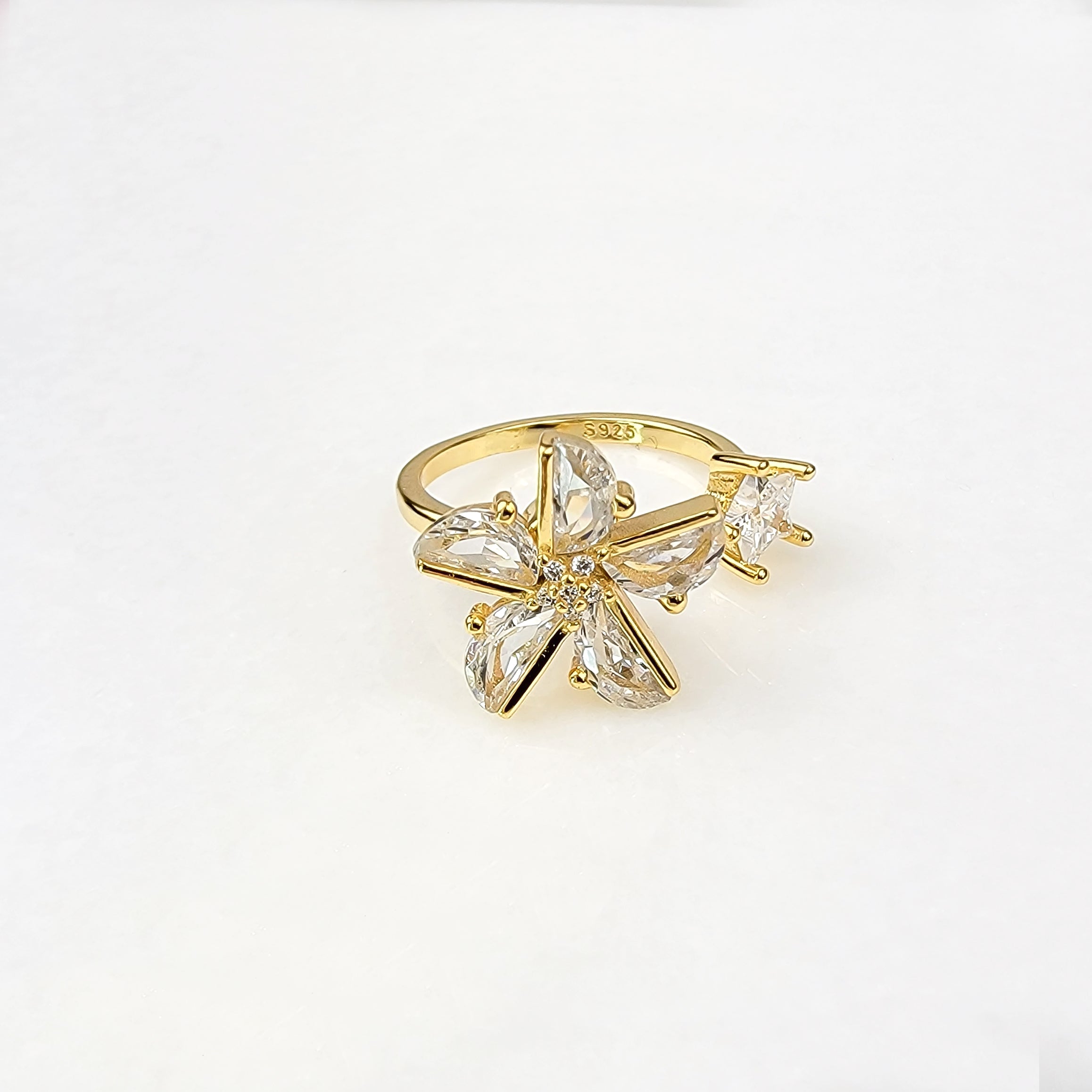 Flower Glow Spinning Fidget Ring